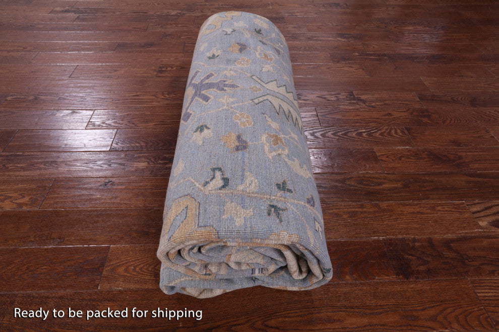 Peshawar Hand-Knotted Wool Rug 9' 10" X 14' 10" Q9528