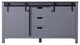 Marsyas 60" Dark Gray Vanity Cabinet Only