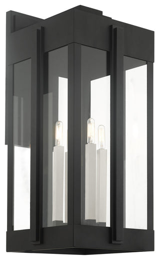 Black Art Deco, Sophisticated Outdoor Wall Lantern