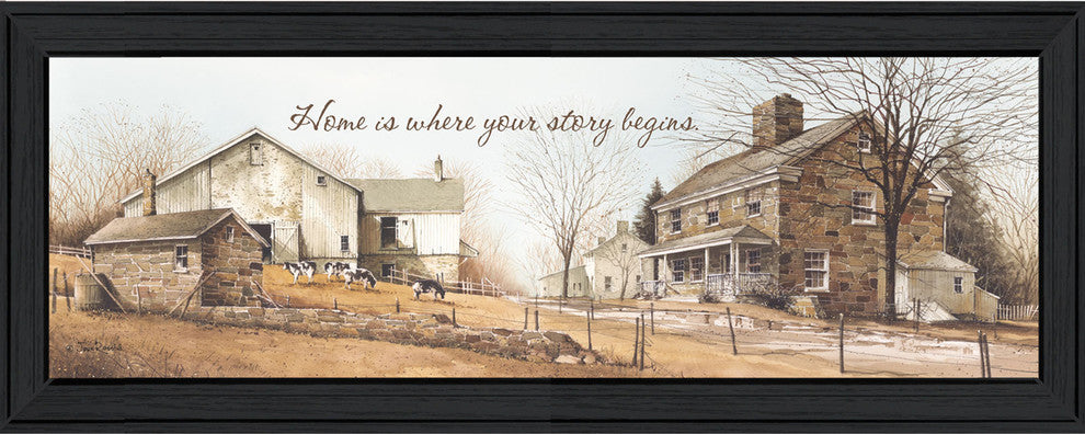 "Your Story" By John Rossini, Printed Wall Art, Ready To Hang, Black Frame