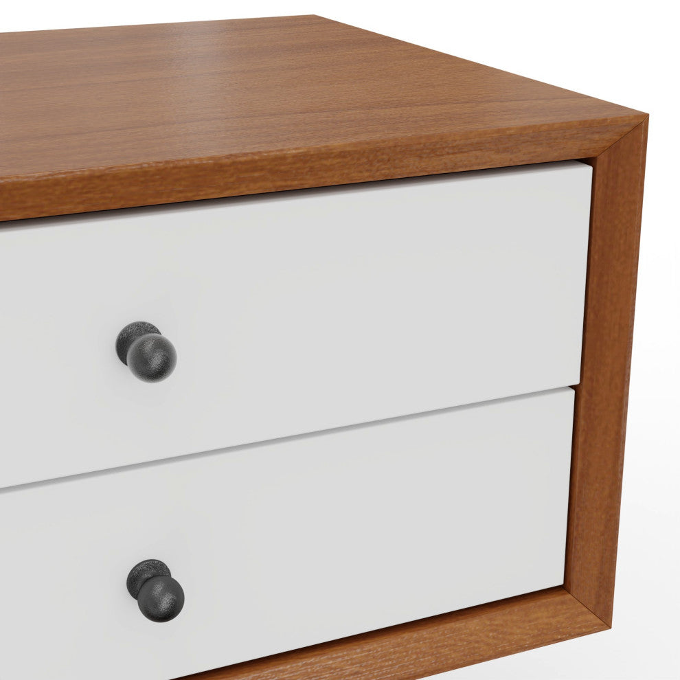 Flynn Small Nightstand, Acorn, Two-Tone