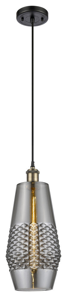 Innovations 516-1P-BAB-G683-7-LED 1-Light Mini Pendant, Black Antique Brass