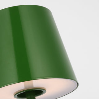 Mena 1-Light Modern Rechargeable Table Lamp, Green