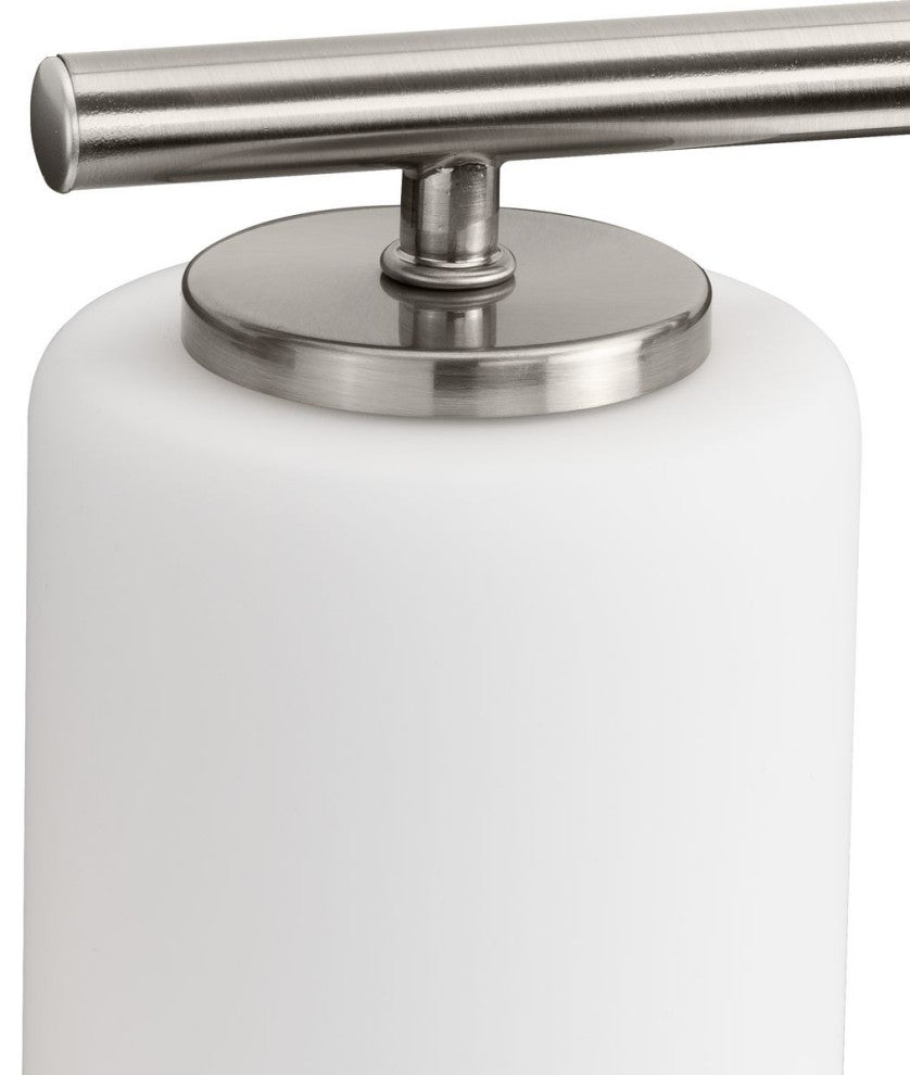 Replay Collection 48" 6-Light Brushed Nickel Etched Glass Bath Vanity Light