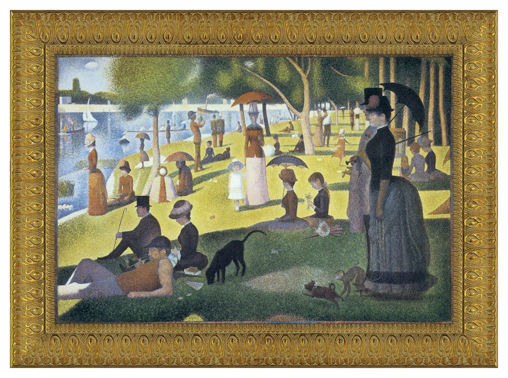 "Sunday Afternoon 1886" Stretched Canvas Replica, 37.5"x28"