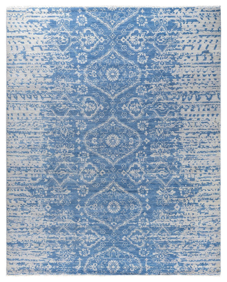 Modern One-of-a-Kind Handmade Area Rug Gray, 8' 1" x 10' 1"