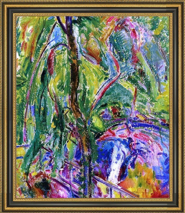 Alfred Henry Maurer Landscape - 16" x 20" Framed Premium Canvas Print