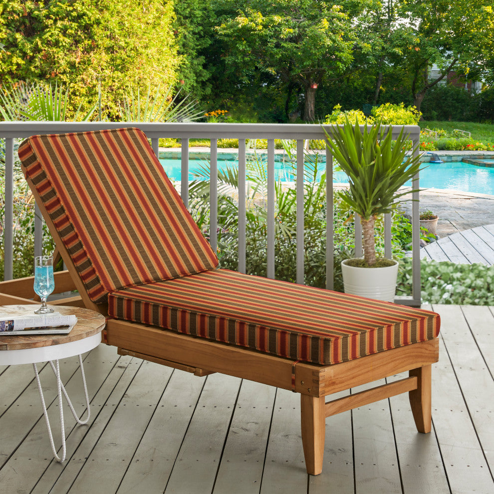 Mozaic Home Dimone Sequoia Outdoor/Indoor Chaise Lounge Cushion 79x25x3"