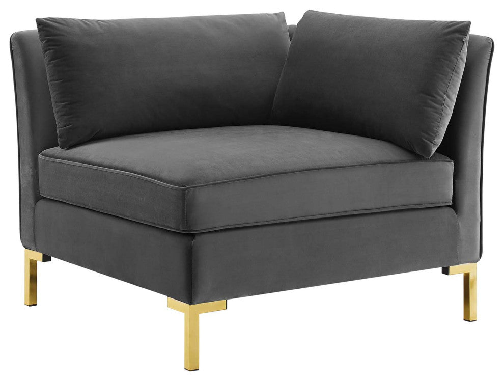 Ardent Performance Velvet Loveseat - Gray