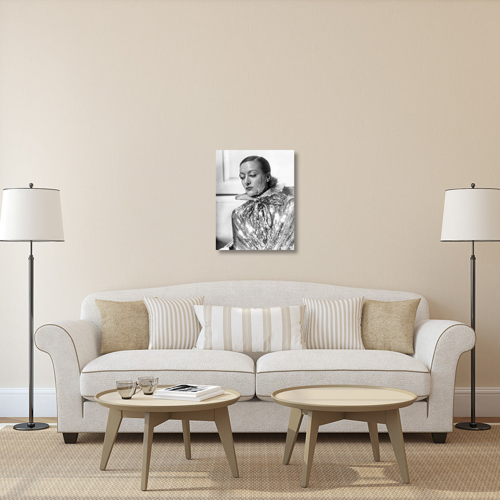 "Joan Crawford" Stretched Canvas Giclee by Hollywood Photo Archive, 23"x30"