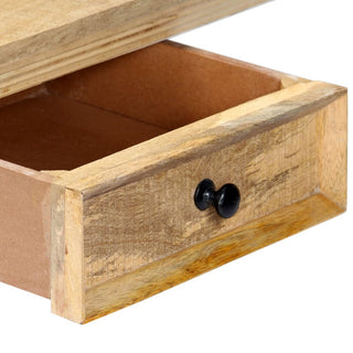 vidaXL Console Table Entryway Table Side Table White and Brown Solid Mango Wood