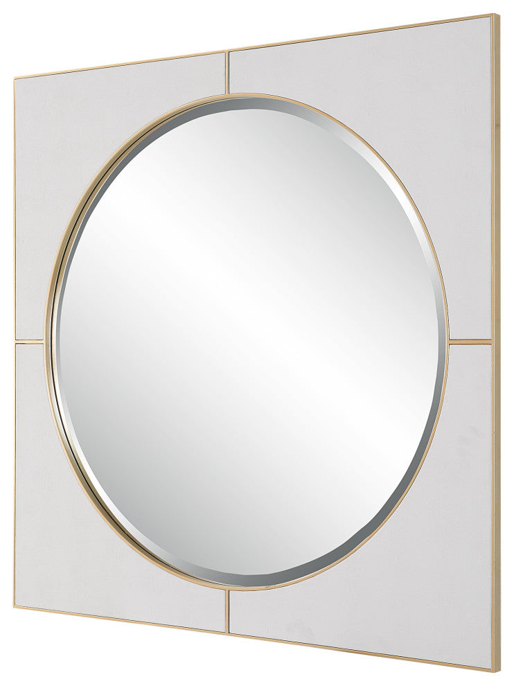Uttermost Cyprus White Square Mirror