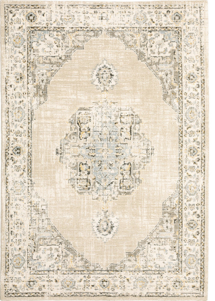 Oriental Weavers Andorra Beige/ Ivory Oriental Indoor Area Rug 10'X13'2"