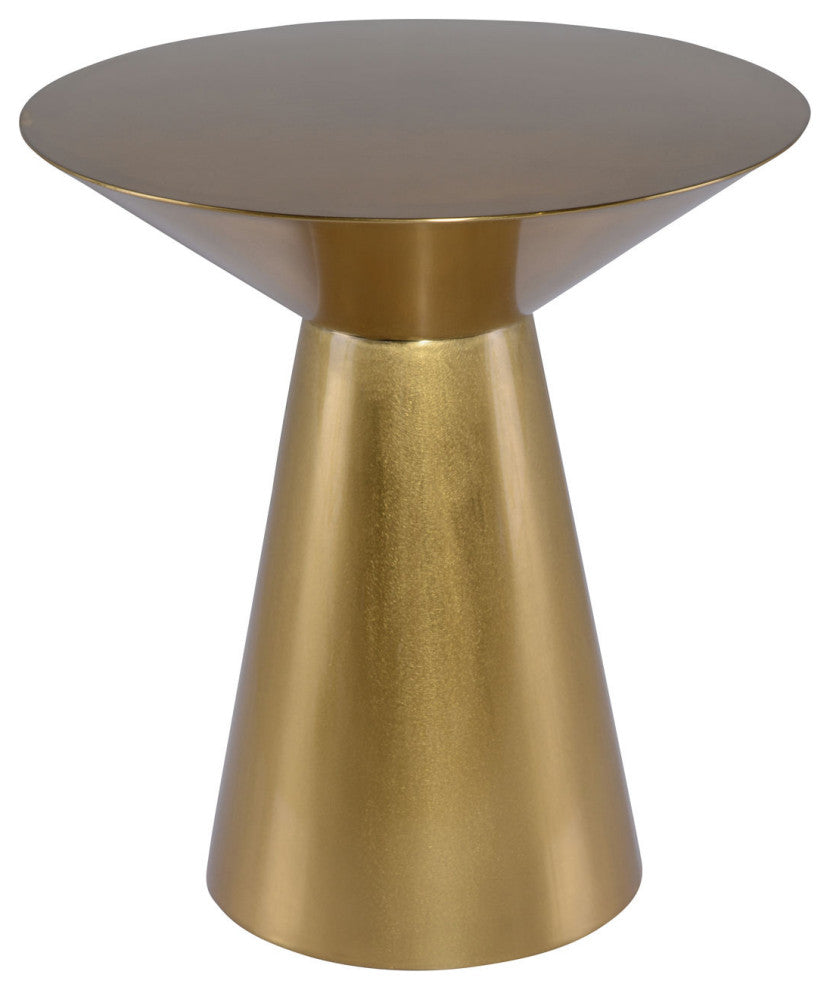 Owen Side Table in Brushed Gold Stainless Steel
