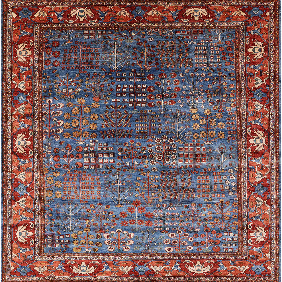 Ahgly Company Indoor Square Mid-Century Modern Area Rugs, 8' Square