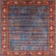 Ahgly Company Indoor Square Mid-Century Modern Area Rugs, 8' Square