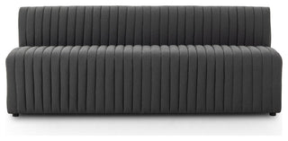 Augustine 82" Dining Bench Fiqa Boucle Charcoal