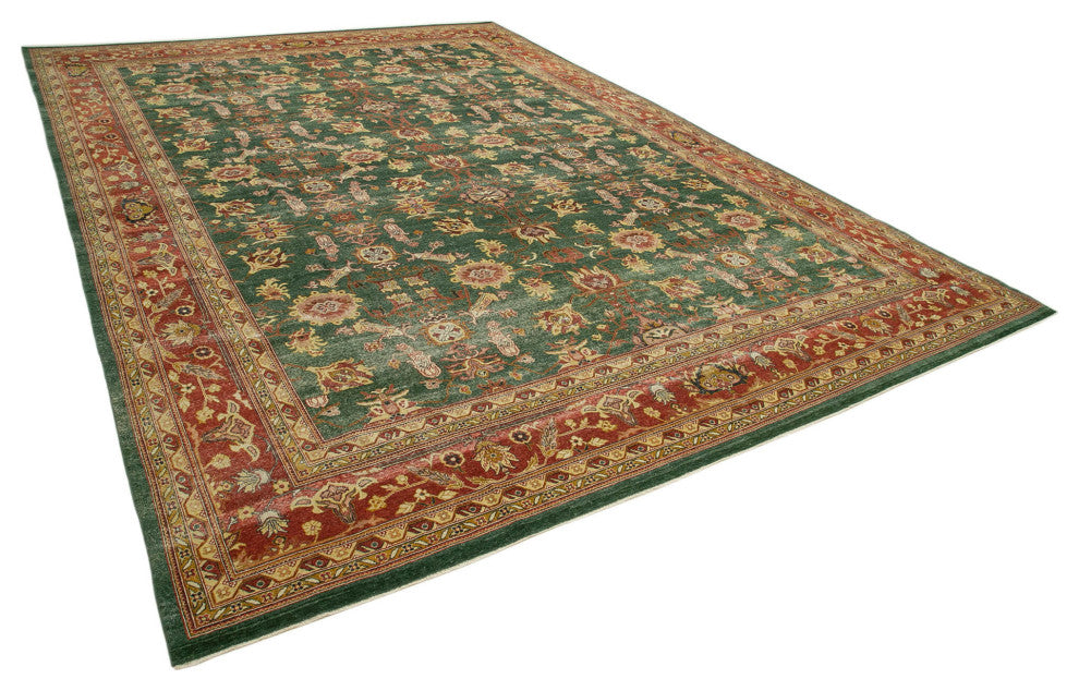 Rug N Carpet - Handwoven Oriental 13' 2" x 17' 9" Large Oushak Area Rug