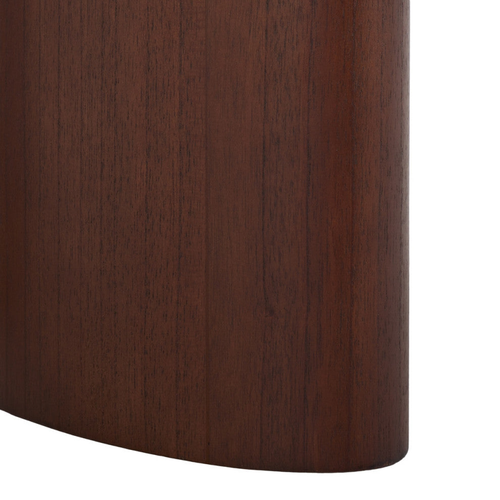 Safavieh Couture Barnard Round Wood Coffee Table, Walnut