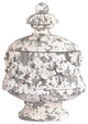 Sterling 387-012 Aged Plaster Embellished Oval Box