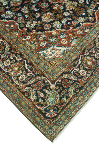 Fine Vintage Distressed Alecia Navy/Rust Rug, 7'3 x 10'4