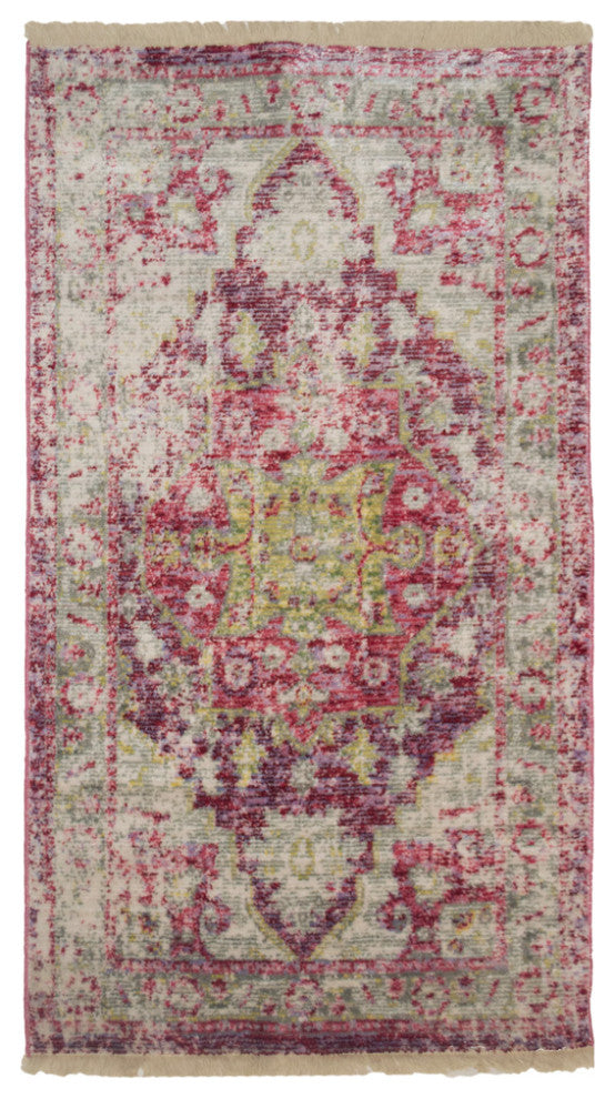 Machine Made Polyester Durable Indoor Outdoor Washable Oriental Pattern Footmat