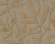 Floral Textured Wallpaper Leaves and Branches, 328805, Brown Gold, Sample