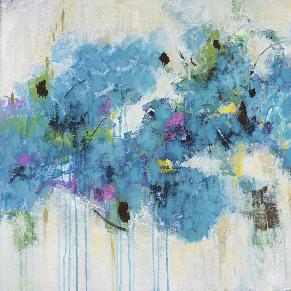 "Center Piece I 2" by Julie Joy Painting Print Wrapped Canvas, 40x40