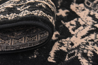 Unique Loom Black Oasis Taftan 2' 2 x 8' 2 Runner Rug