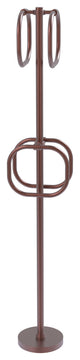 Towel Stand with 4 Integrated Towel Rings, Antique Copper