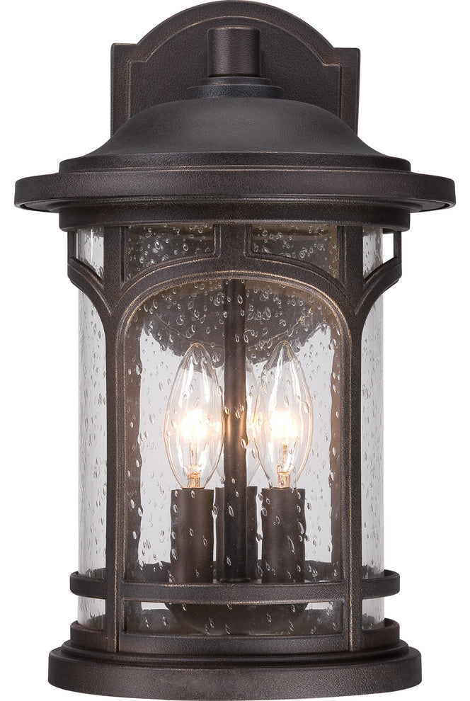 Quoizel MBH8409PN Three Light Outdoor Wall Lantern Marblehead Palladian Bronze