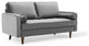 Valour Performance Velvet Loveseat - Gray