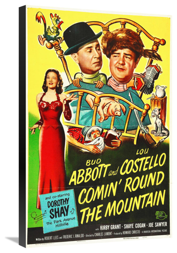 Abbott and Costello, Comin Round The Mountain, 19x30
