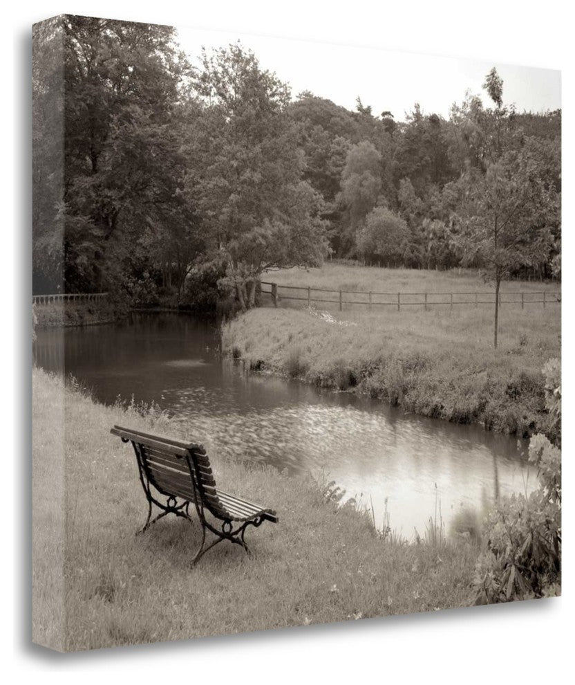 "Banc De Jardin - 64" By Alan Blaustein, Giclee Print on Gallery Wrap Canvas