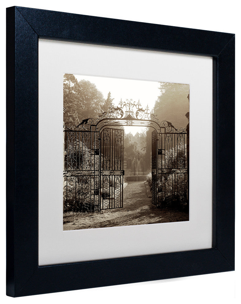 Alan Blaustein 'Hampton Gates III' Art, Black Frame, White Mat, 11x11