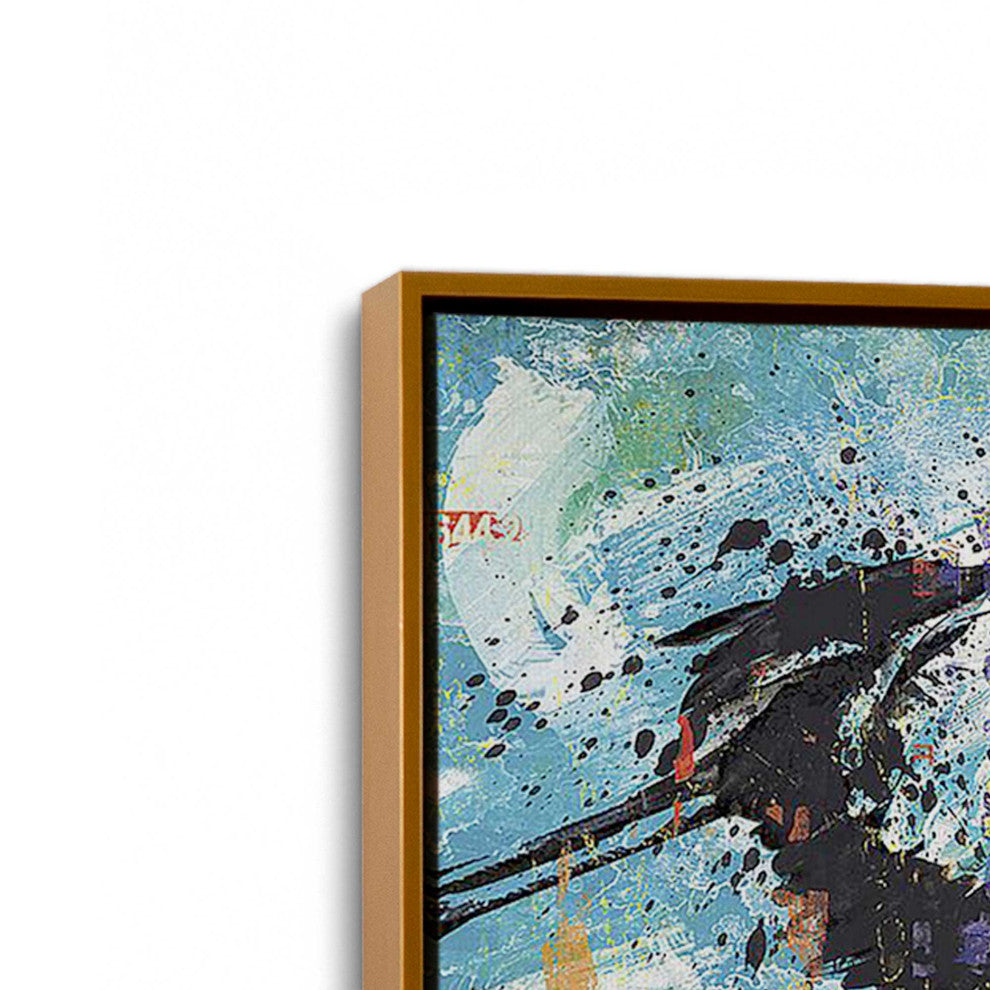 "Blue Skies Rendezvous" - An Abstract Aerial Ballet for Modern Interiors