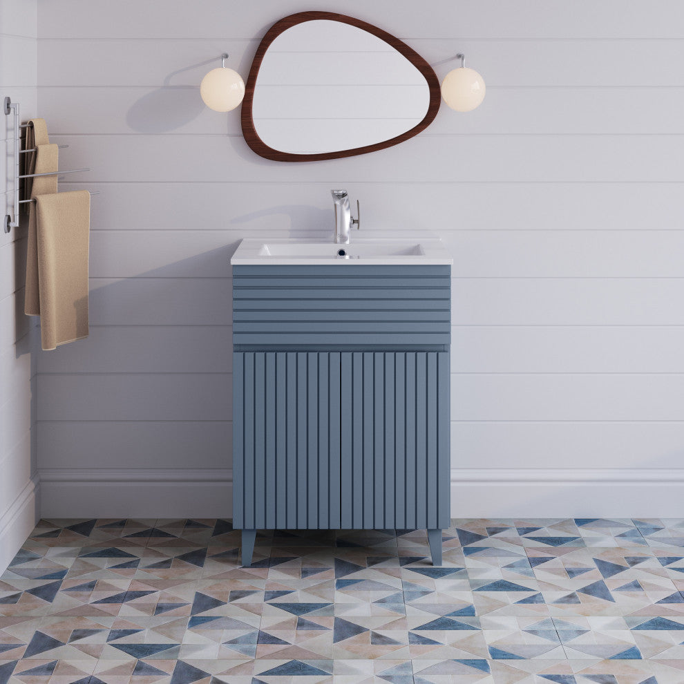 Bernay 24" Bathroom Vanity, Heather