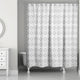 Gray Tile Pattern 71x74 Shower Curtain