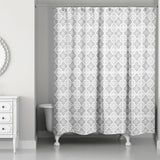 Gray Tile Pattern 71x74 Shower Curtain