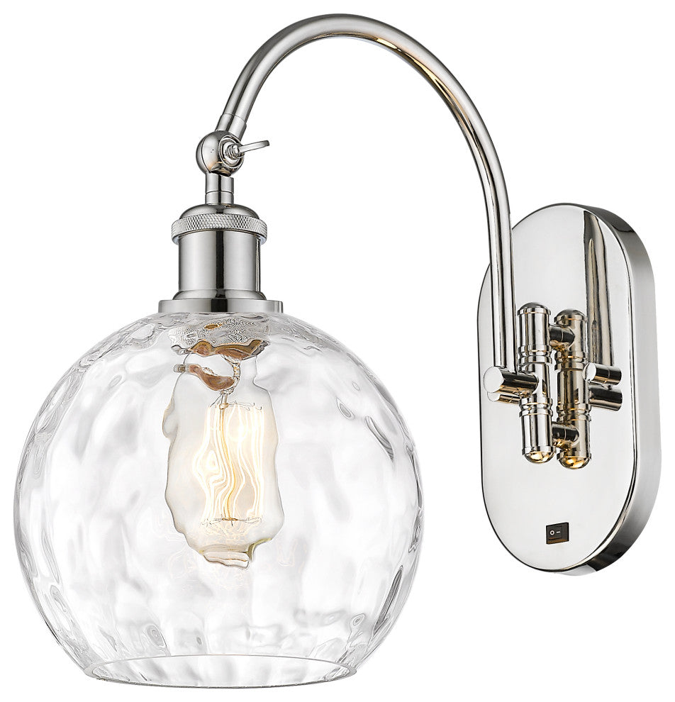 Innovations 518-1W-PN-G1215-8-LED 1 Light Sconce, Polished Nickel