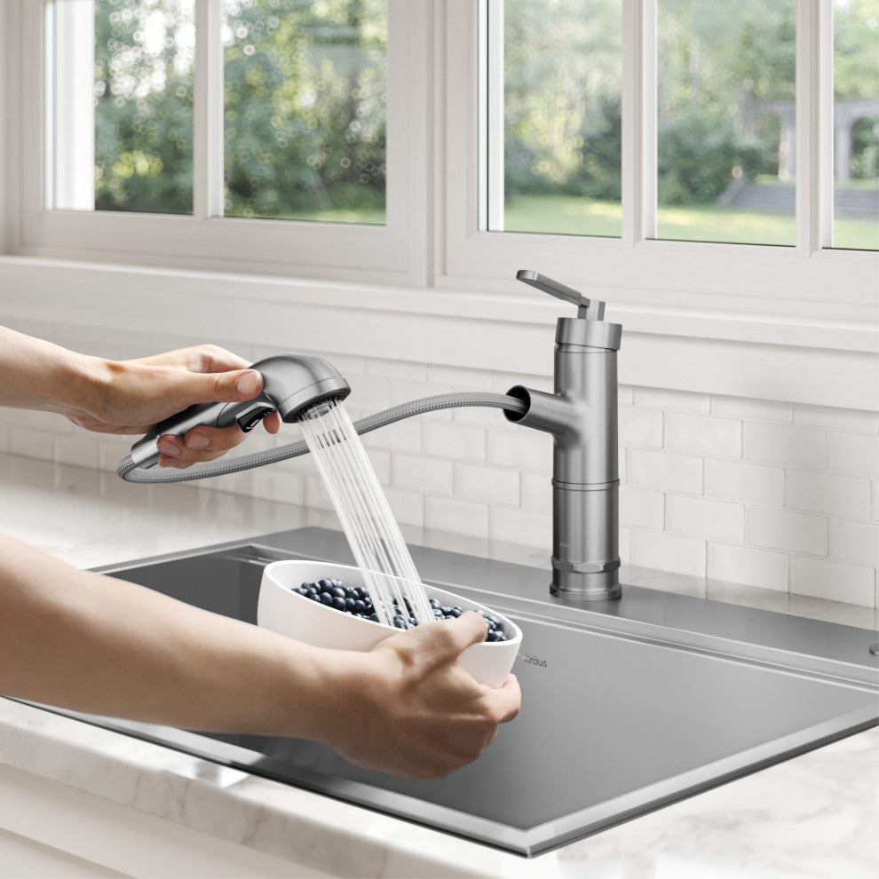 Sellette Pull-Down Kitchen Faucet, Matte Black, Model Kpf-4103mb