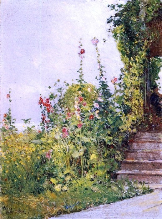 Frederick Childe Hassam Celia Thaxter's Garden Wrapped Canvas, 21"x28"