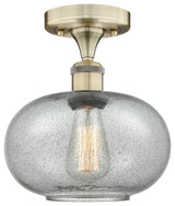 Innovations Gorham 1 9.5" Flush Mount Antique Brass