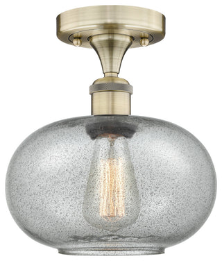 Innovations Gorham 1 9.5" Flush Mount Antique Brass