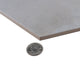 Industrial Hex Silver Porcelain Floor and Wall Tile Sample