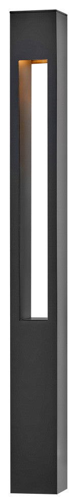 Hinkley Atlantis Square Large Bollard, Satin Black