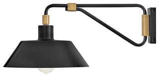 Hinkley Brewster Medium Wall Mount Barn Light, Black Oxide
