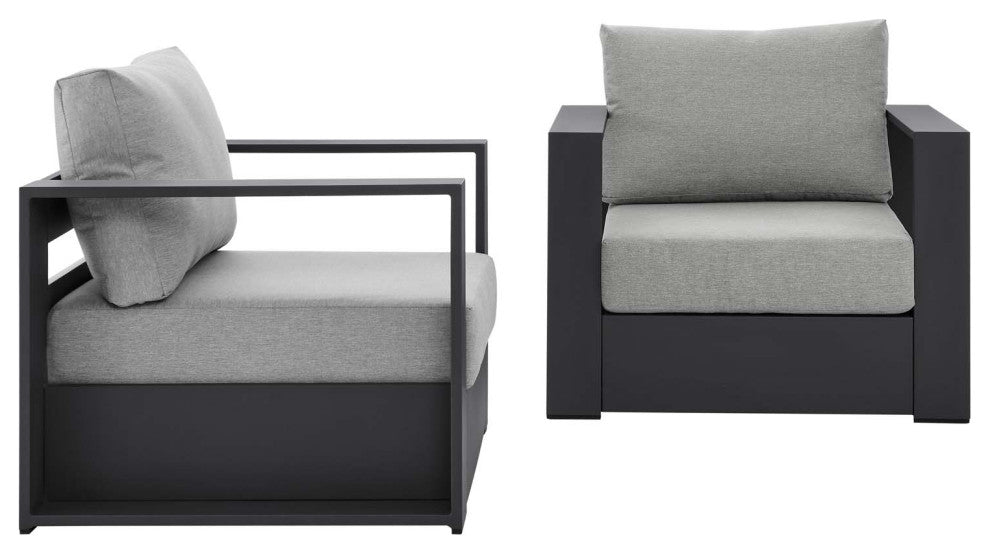 Modway Tahoe outdoor Patio Powder-Coated Aluminum 2-Piece Armchair Set