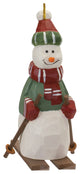 Snowman on Skis Ornament, Set of 6