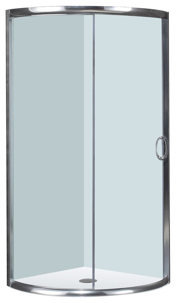 Aston 36"x36 Round Bypass Shower Enclosure, Chrome